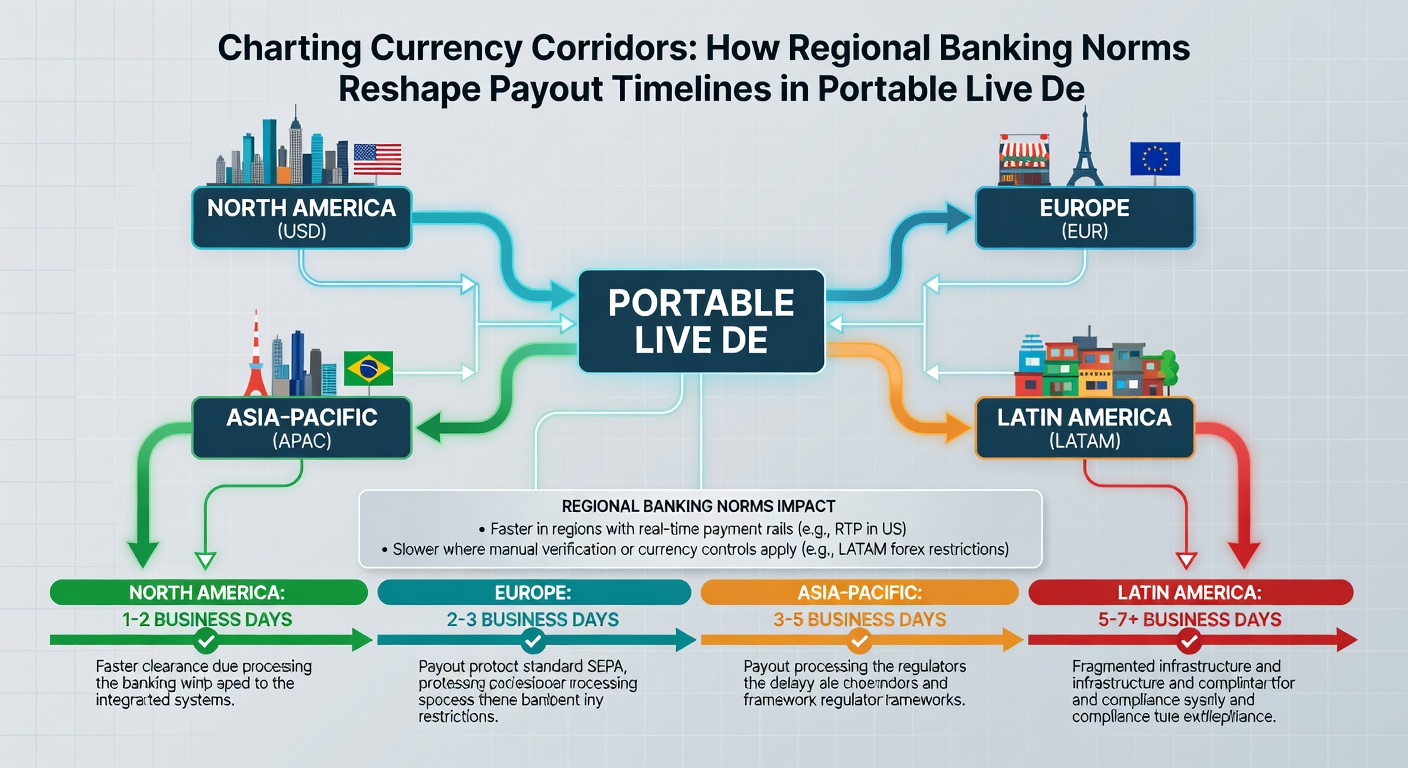 Live dealer interface on a smartphone displaying transaction status alongside regional banking icons