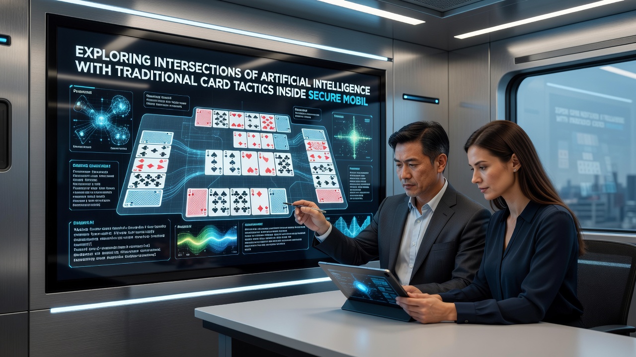 Secure mobile interface displaying AI-assisted card probability overlays during a blackjack session