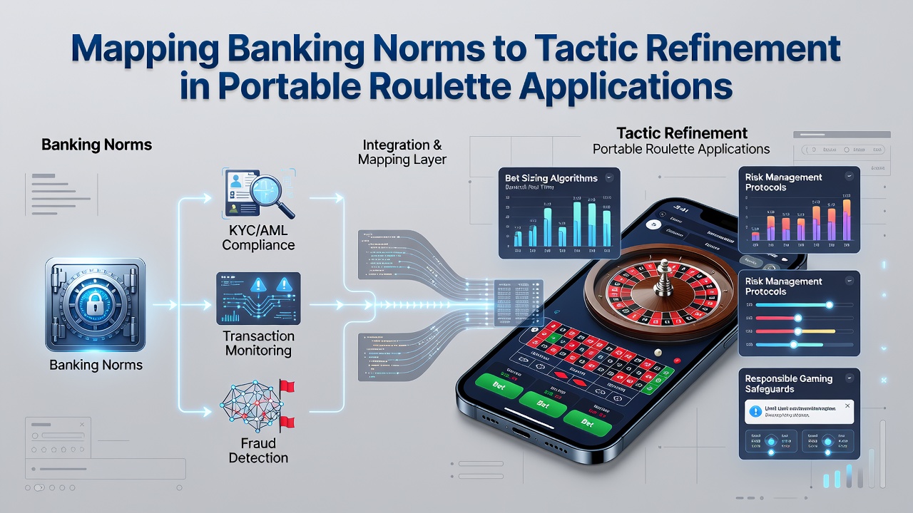 Diagram illustrating connections between banking regulations, mobile app features, and refined roulette tactics