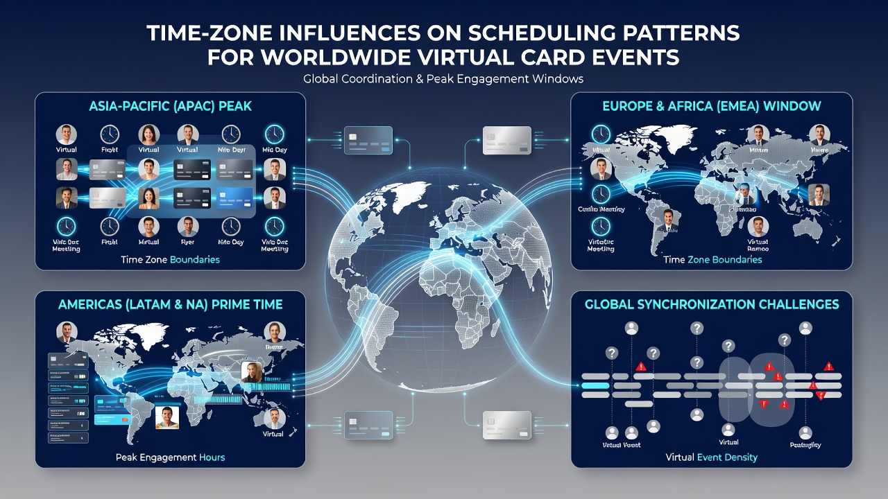 Screenshot of virtual card tournament interface showing time zone conversion tools and global player distribution