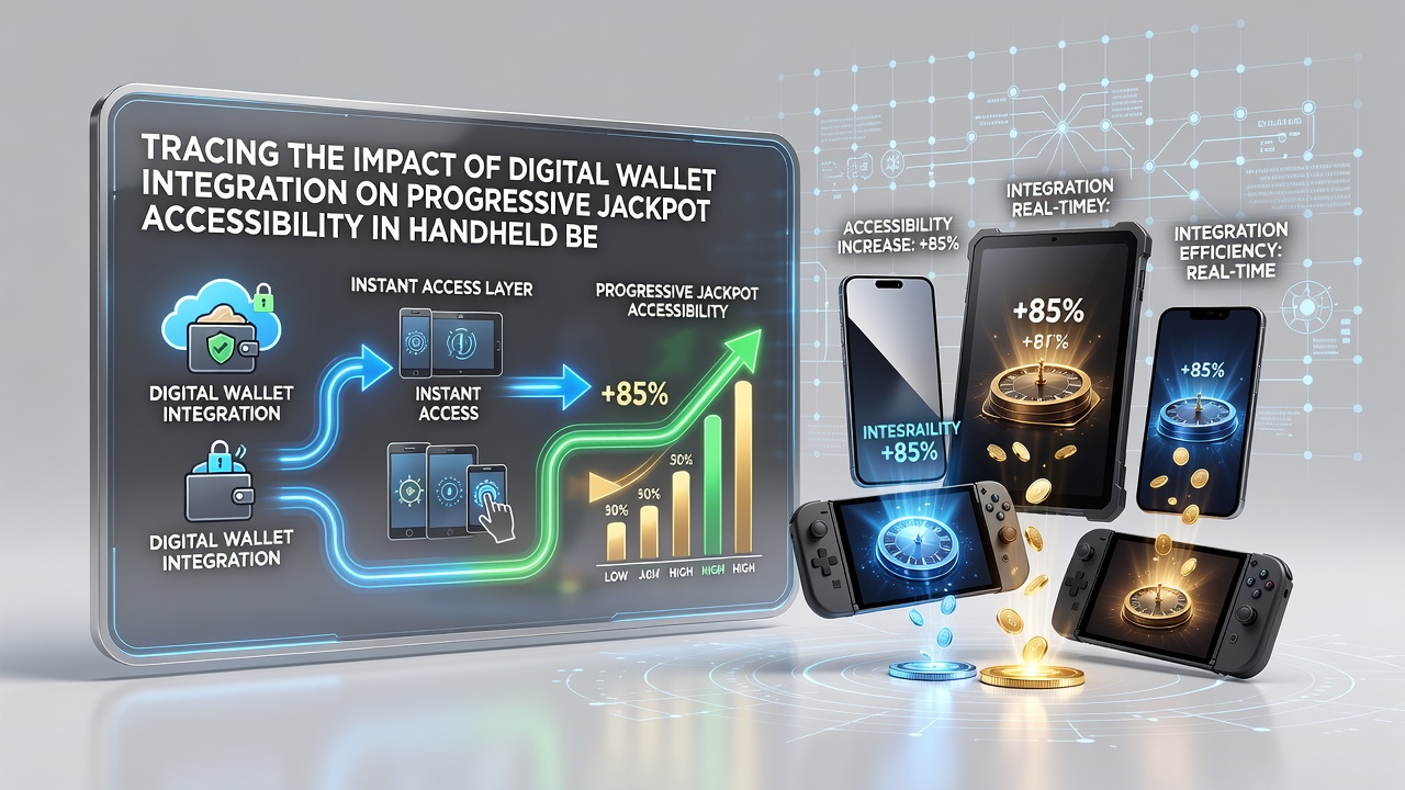 Infographic showing growth statistics for digital wallet usage in progressive jackpot mobile betting from 2024 to 2026
