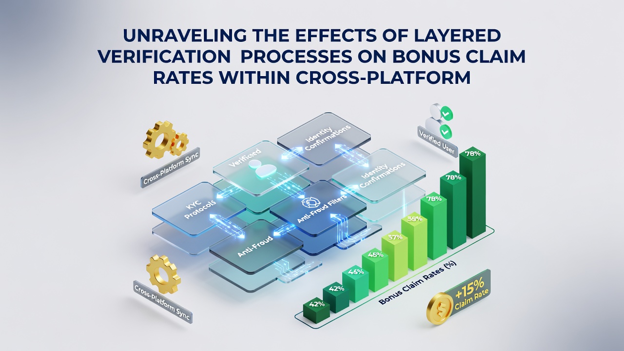 Chart illustrating bonus claim completion rates by number of verification layers